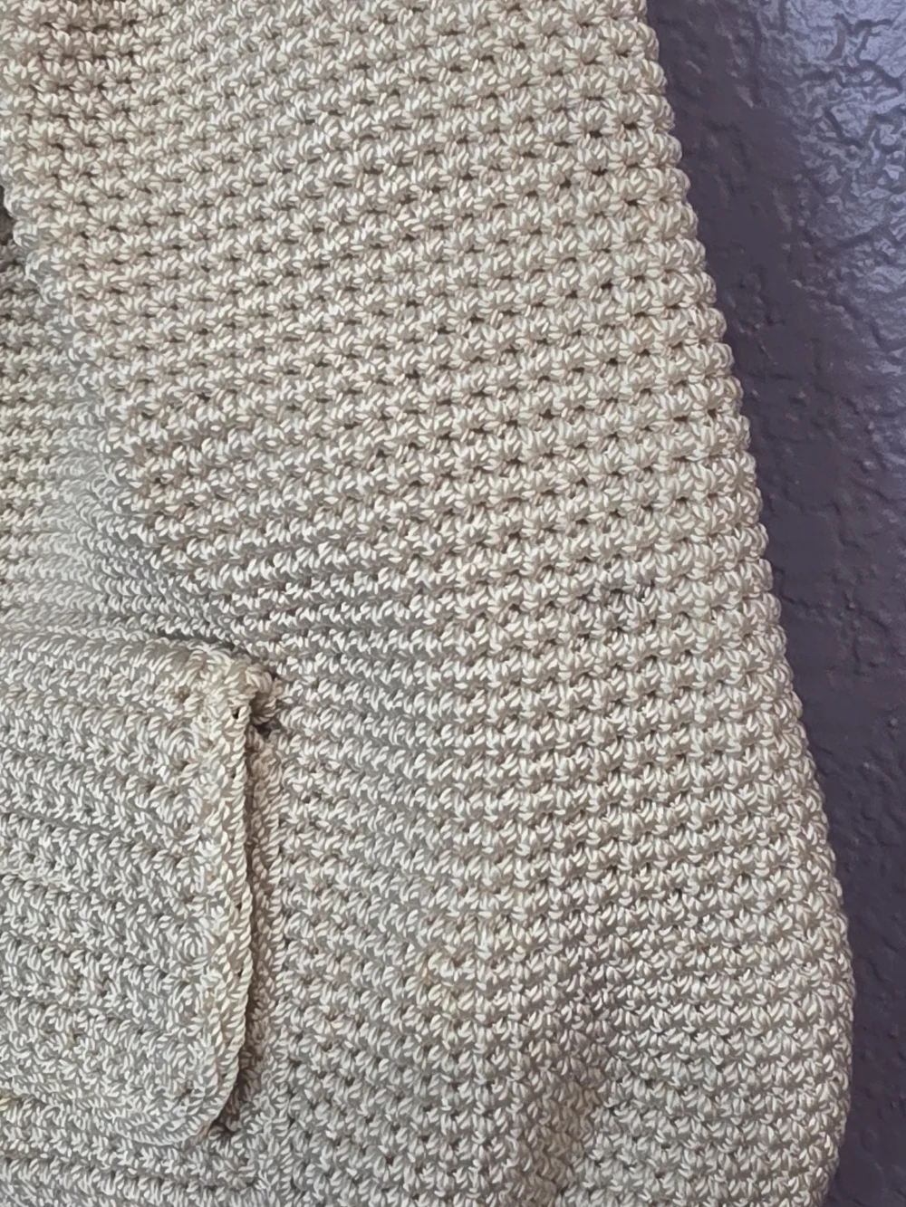 The Sak Cream Crochet Shoulder Tote